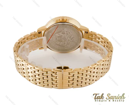 ساعت مچی ورساچه Virtus زنانه طلایی صفحه مشکی Versace-3994-L