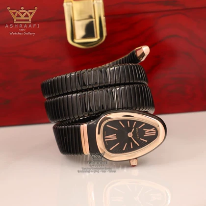 ساعت بولگاری زنانه طرح مار Bvlgari Serpenti Tubogas SP 35 S