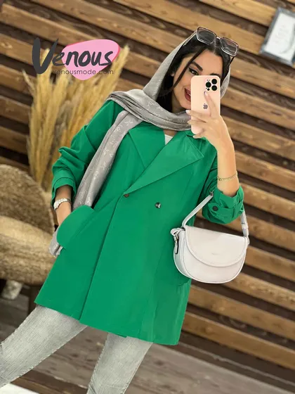 مانتو پشت ژیله جیب برعکس