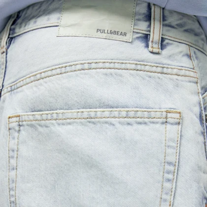 شلوار جین نیم بگ بدون جنسیت pull & bear کد 377
