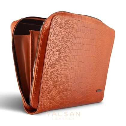 کیف اداری چرم یلسان مدل کلاور کد 113-PRM