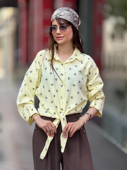شومیز گره‌ای پاپیون