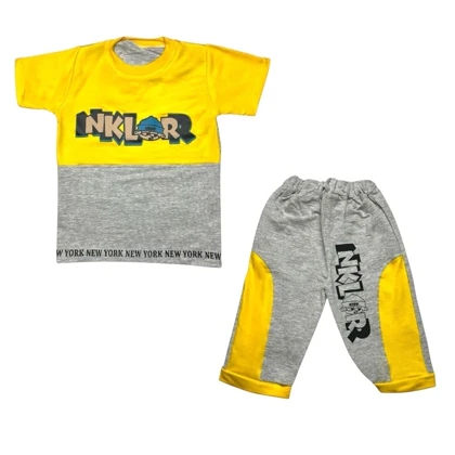 ست تیشرت و شلوارک پسرانه مدل PJ1141