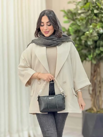 مانتو چهار دکمه آستین پاکتی