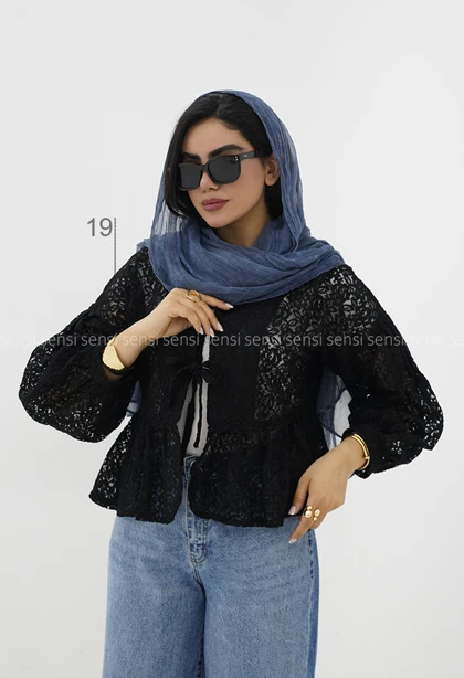 مانتو عروسکی گیپور کد1006095