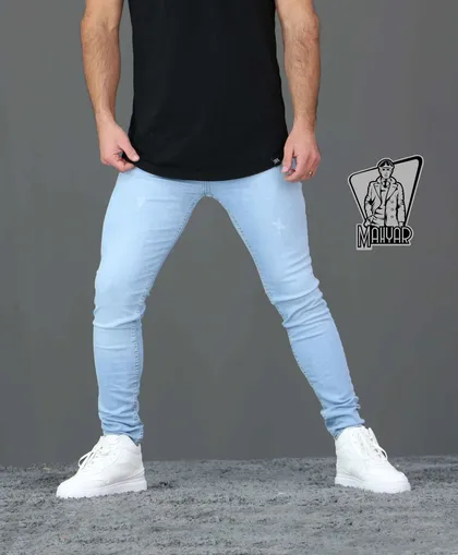 شلوار جین آبی یخی DENIM