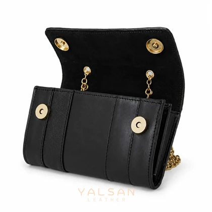 کیف دوشی زنانه چرم یلسان مدل تیکا کد 213-GN