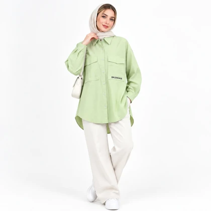شومیز زنانه کتان وارداتی کد 355