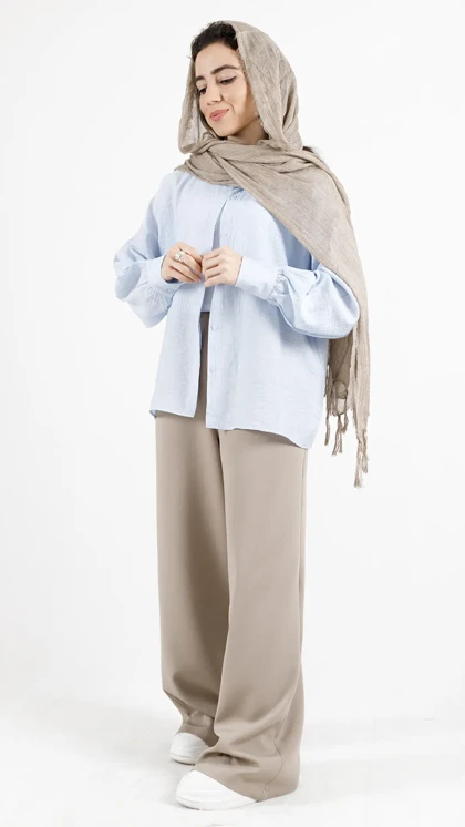 شومیز شیشه ای ساده تاپ