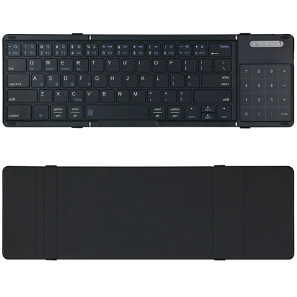 کیبورد بی‌سیم تاشو شارژی با تاچ پد Foldable Keyboard