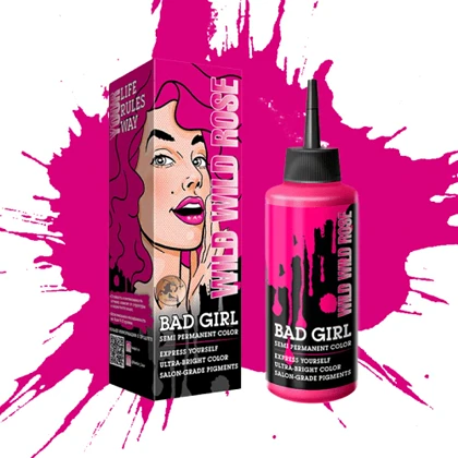 رنگ مو فانتزی بد گرل (BAD GIRL) رنگ WILD WILD ROSE - حجم 150 میل