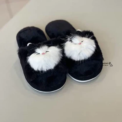 پاپوش دخترانه پولیشی طرح گربه