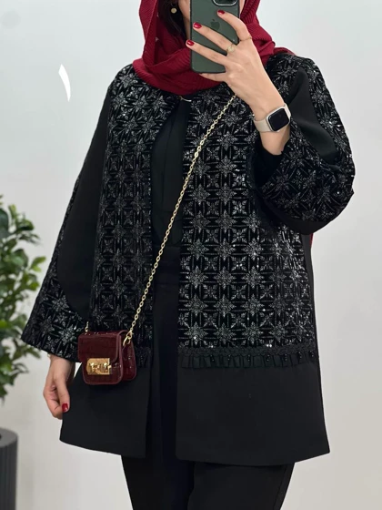 مانتو مجلسی سوزندوزی آیسل