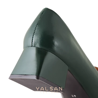کفش پاشنه‌دار زنانه چرم یلسان مدل ابیگل کد 638-GAN