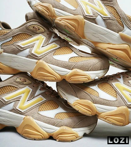 کفش کتانی مردانه قهوه ای سفید NEW BALANCE 9060