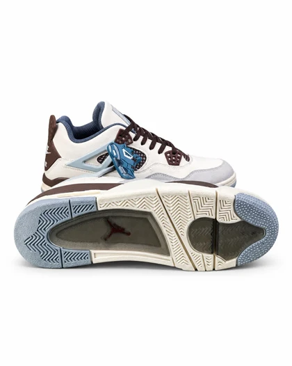 کفش کتانی بزرگ پا مردانه مدل نایکی جرن فور کرم Nike jordan 4