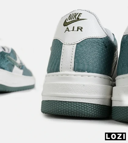 کفش کتانی مردانه و زنانه سبز سفید NIKE dunk low steam puppet مدل 7224