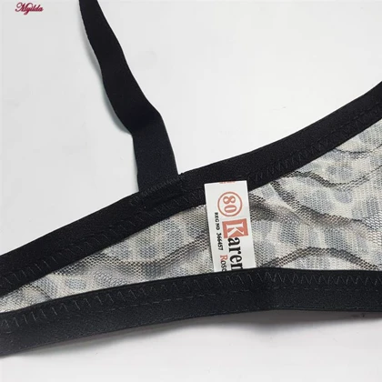 ست شورت و سوتین زنانه کارنا رز مدل فنردار پلنگی کد 5547