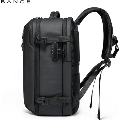 کوله پشتی لپ تاپ 15.6 اینچ بنج اصل Bange BG-7876 طرح چمدان رمزدار 22 لیتری