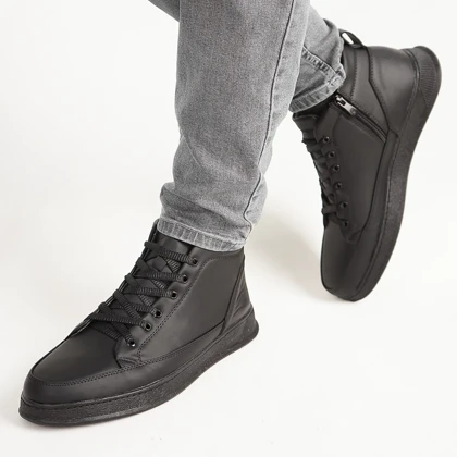 نیم بوت راحتی مردانه مشکی مدل Ravin