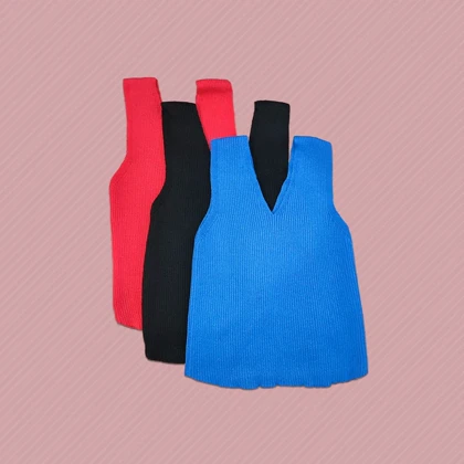تاپ کراپ بافت ساده ترک