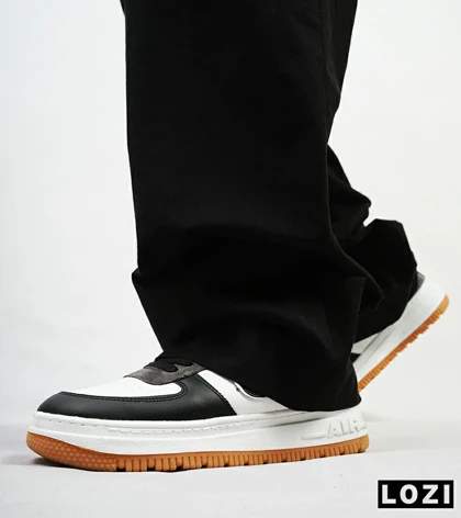 کفش کتانی بزرگ پا مشکی طوسی نایک NIKE AIR FORCE مدل 4775