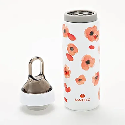 بطری آب دوجداره سانتکو مدل HC-500-8-A ظرفیت 500ml مناسب نوشیدنی گرم و سرد
