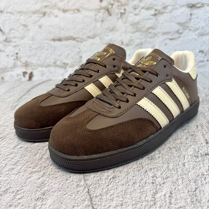 کفش کتانی زنانه آدیداس سامبا قهوه ای کد 2312