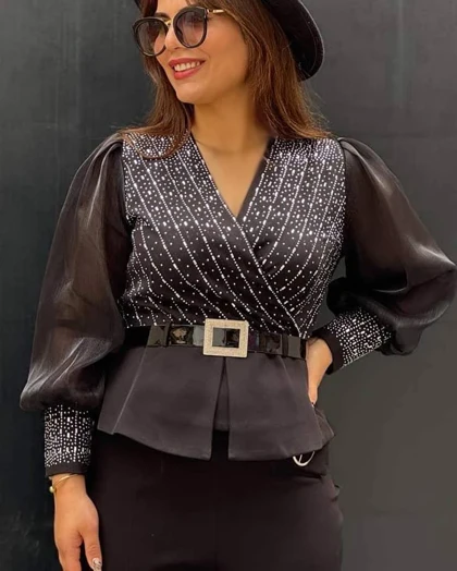 شومیز نگینی دونا کد (449)
