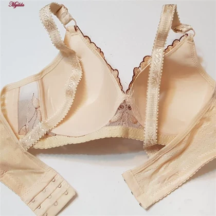 سوتین زنانه بدون فنر رنگ کرم مدل 5269-A19