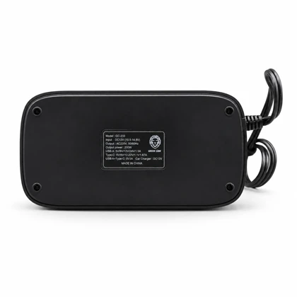 اینورتر فندکی خودرو گرین لاین مدل GC-233 ظرفیت 200 وات