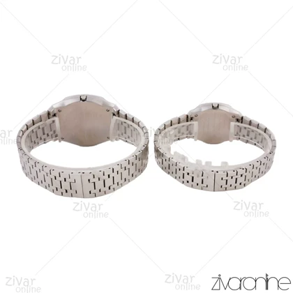 ست ساعت گوچی نقره ای صفحه سفید 105743