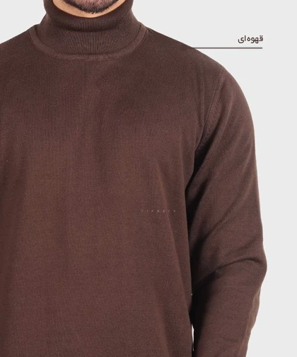 یقه اسکی مردانه ساده و بافت 0254