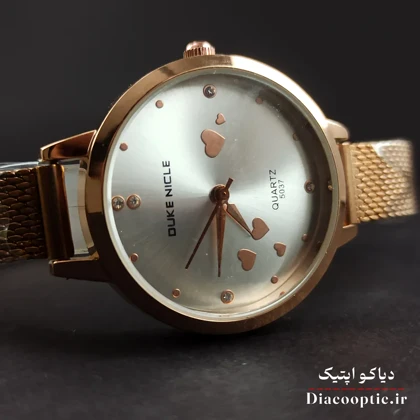 ساعت مچی زنانه برند Duke مدل duk1235 بند حصیری