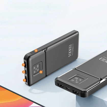 پاوربانک یو اس بی 2.1 آمپر 10000 ارلدام ET-PB64