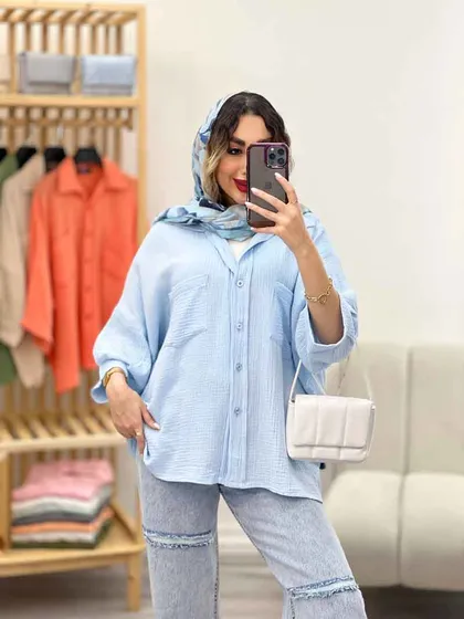 شومیز دو جیب باران