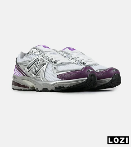 کفش کتانی مردانه و زنانه طوسی بنفش New Balance 860 V.02 مدل 7511