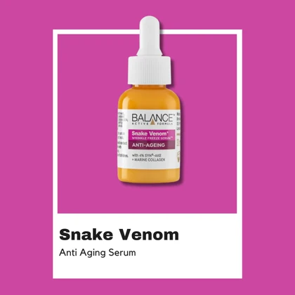 سرم ضدچروک و جوان‌کننده پوست بالانس, Balance مدل Snake Venom حاوی سم مار حجم 30 میلی‌لیتر
