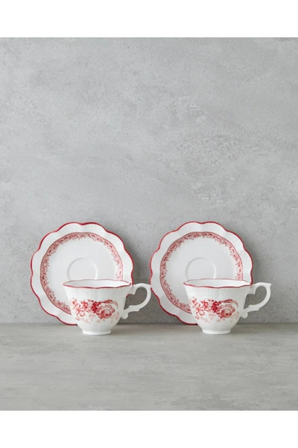 سرویس فنجان چای دو نفره English Home مدل Carmine چینی