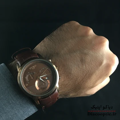 ساعت مچی مردانه موتور ژاپن برند سیتیزن مدل Do1282 چرمی
