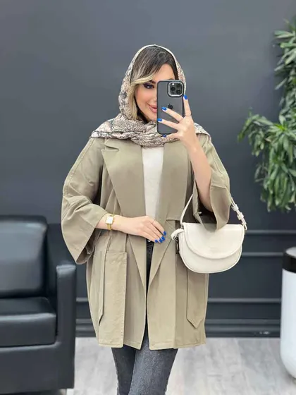 مانتو لینن جیب پاگن