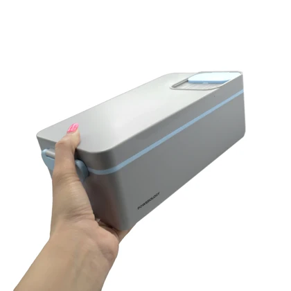 ظرف غذا گرمکن پرتابل پاورولوژی مدل Lumo-PLBF818GYBL ظرفیت 1 لیتر به همراه کیف