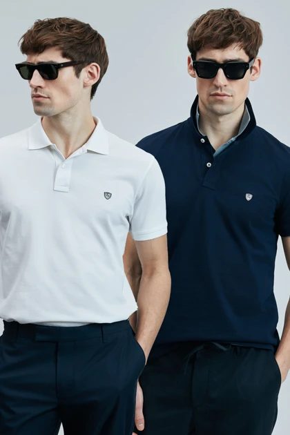 تیشرت یقه پولو مردانه lufian lufian