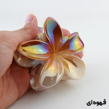 کلیپس دخترانه مدل پلومریا دو رنگ سفید