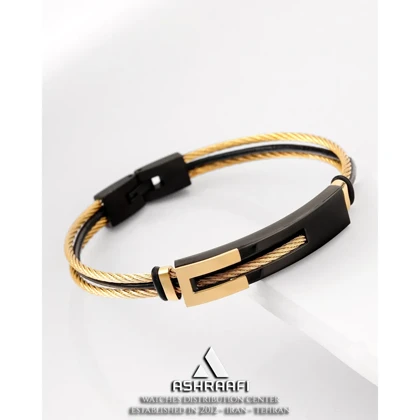 دستبند کابلی مردانه Cable Bracelet GK02