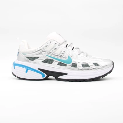 کتانی نایک P6000 سفید نقره ای کد 6813