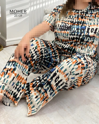 ست تیشرت و شلوار راحتی سایز بزرگ