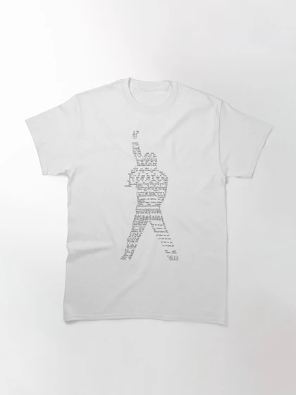 تیشرت گروه موسیقی Queen کویین تیشرت lyrics on Freddie Mercury کد 182993