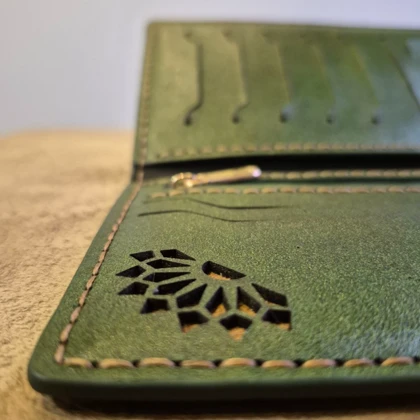 ست کیف پول و جاکلیدی چرم زنانه مدل آژین