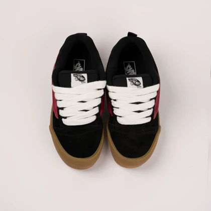 نو اسکول زیرگام مشکی زرشکی/Vans Knu Skool Black Gum